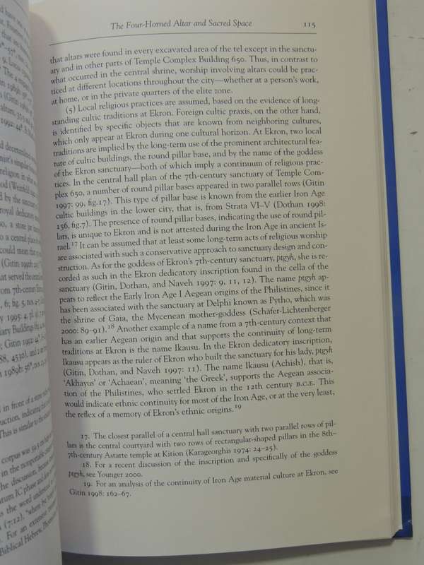 Sacred Time Sacred Place: Archaeology And The Religion Of Israel - ed Barry M. Glitten