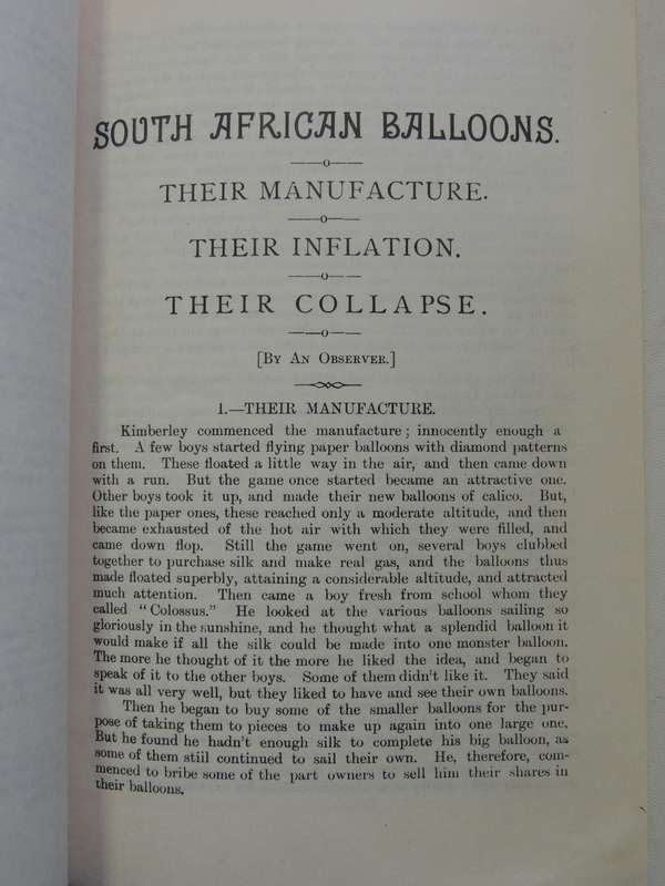 South African Balloons:  A Skit On The Boom