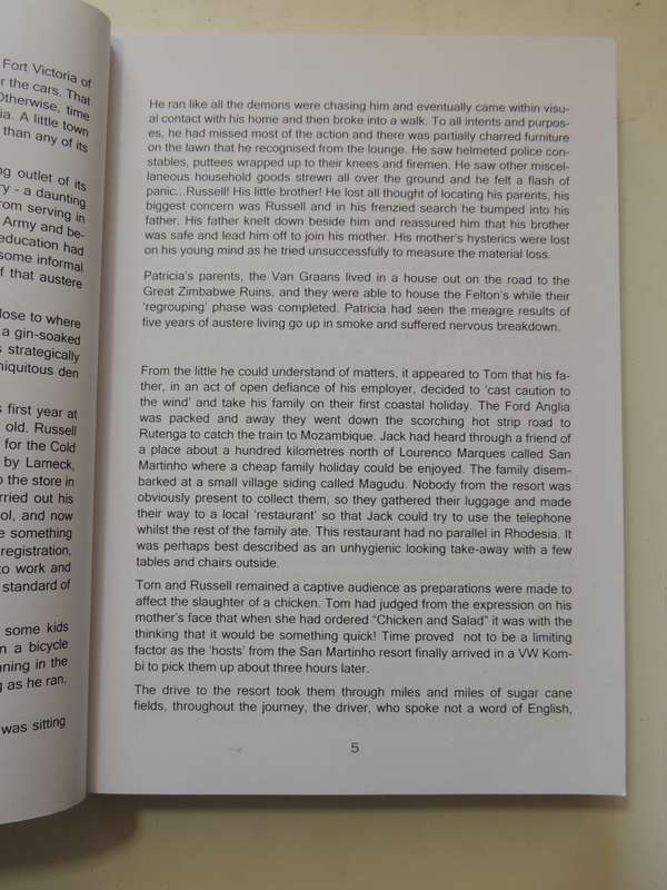 Into The Vortex, Journey Of A Young Rhodesian Boy From Childhood To Manhood - Tom Fulton  INSCRIBED