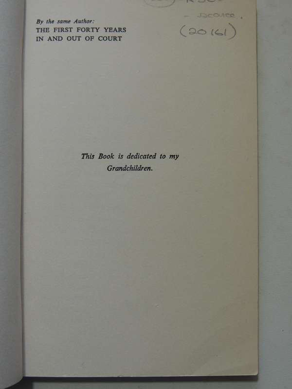 In My AnecdotageH.H. Morris, Q.C.  Scrce