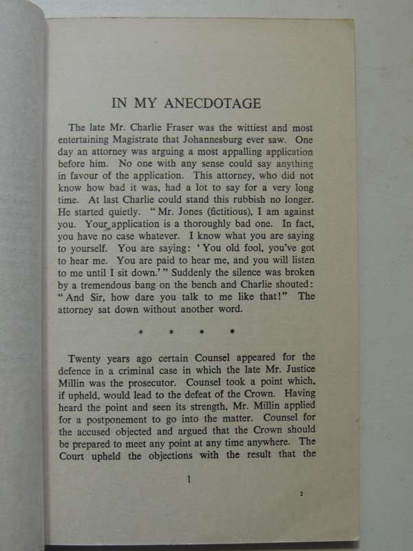 In My AnecdotageH.H. Morris, Q.C.  Scrce