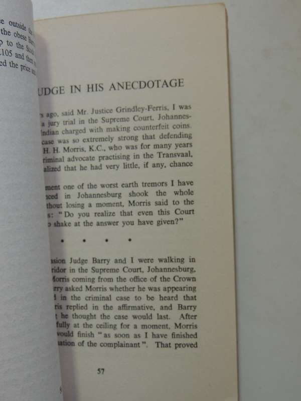 In My AnecdotageH.H. Morris, Q.C.  Scrce