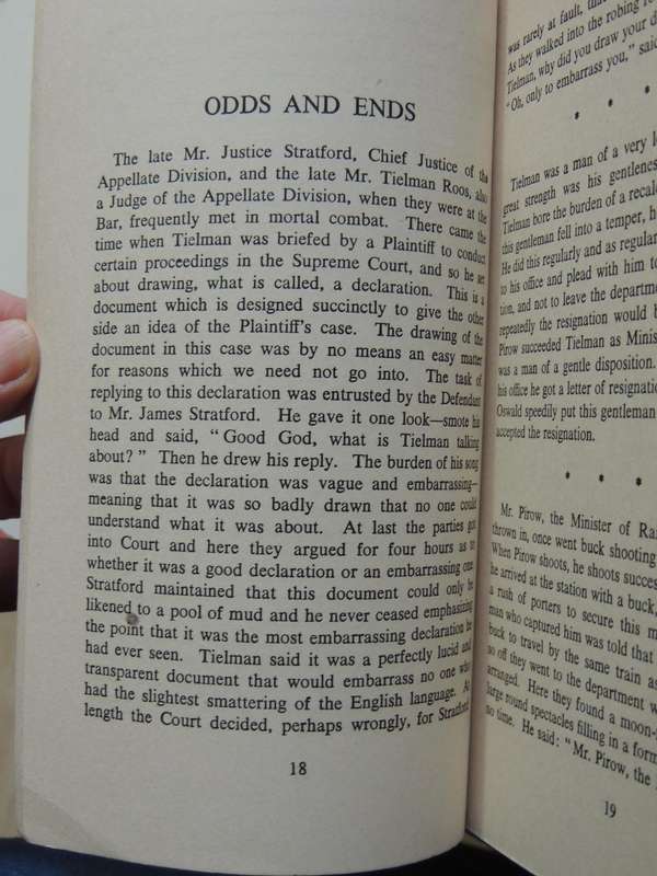 In My AnecdotageH.H. Morris, Q.C.  Scrce