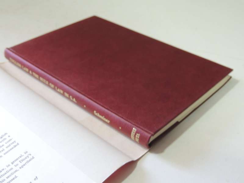 The Contribution of English Law to South African Law, and the Rule Law in South Africa OD Schreiner