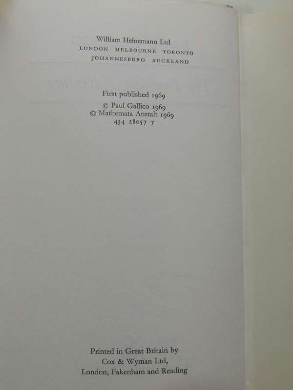 The Poseidon Adventure (1st Edition) - Paul Gallico 1969