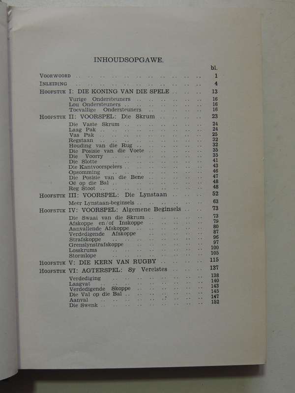 Die Grondbeginsels Van Rugby - Danie Craven   Scarce 1948