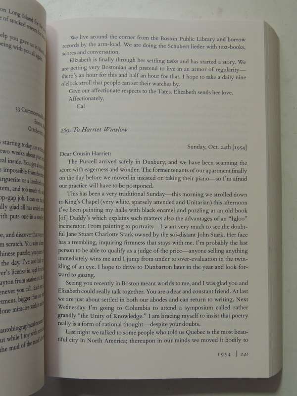 The Letters Of Robert Lowell- ed Saskia Hamilton
