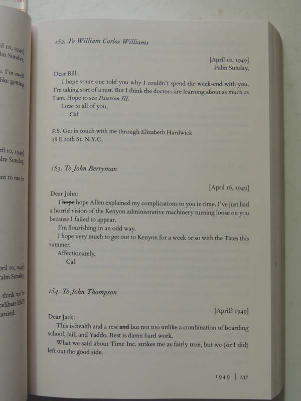 The Letters Of Robert Lowell- ed Saskia Hamilton