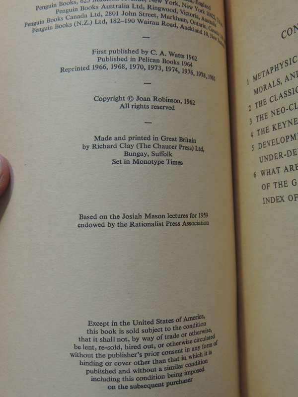 Economic Philosophy - Joan Robinson