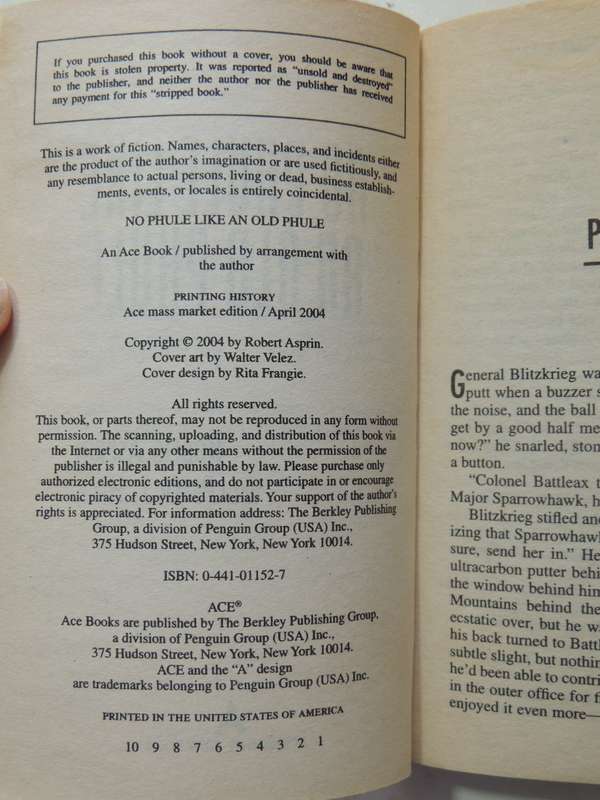 No Phule Like an Old Phule - Robert Asprin with Peter  J Heck