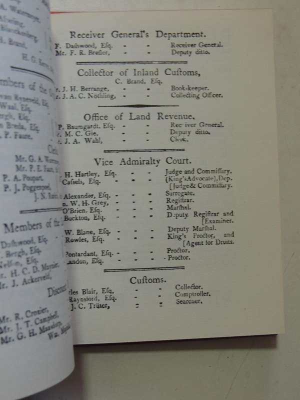 The African Court Calendar For MDCCCIX (1809) Under The Sanction Of Governmentcompiled by Geo. Ross