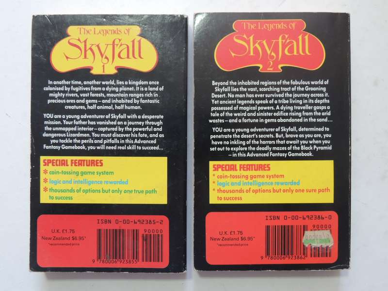 The Legends of Skyfall 1 & 2: Monsters of the Marsh, The Black Pyramid - David Tant    2 Vol Set