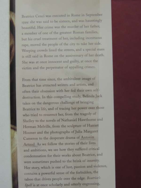 Beatrice's Spell: The Enduring Legend Of Beatrice Cenci - Belinda Jack