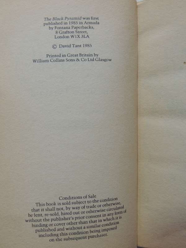 The Legends of Skyfall 1 & 2: Monsters of the Marsh, The Black Pyramid - David Tant    2 Vol Set