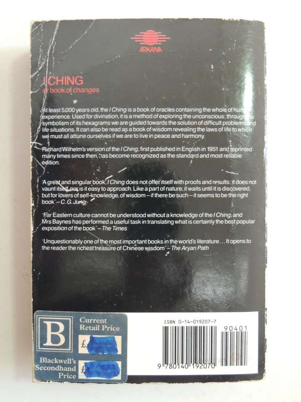 I Ching Or Book Of Changes- Richard Wilhelm