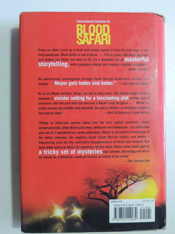 Blood Safari - Deon Meyer   (1st American Edition)2009