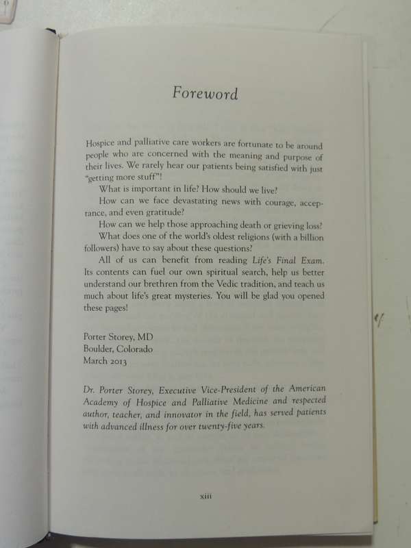 Life's Final Exam: Death And Dying From The Vedic Perspective - ed Giriraj Swami