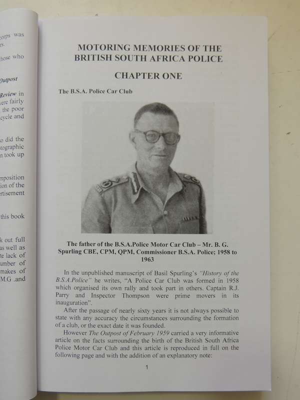 Motoring Memories Of The British South Africa Police - Peter Huson & Barry Woan  SIGNED  2nd Ed.