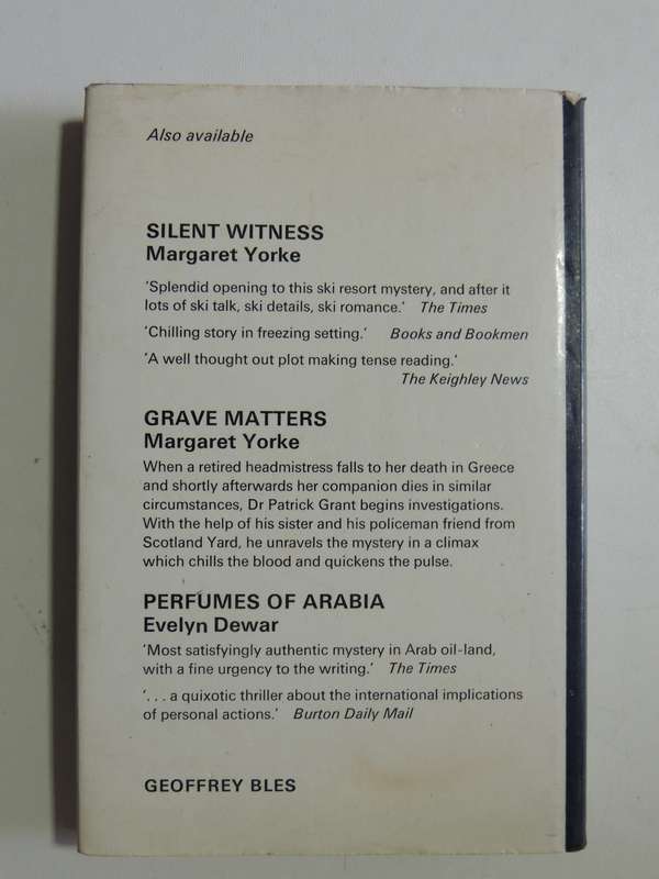 No Medals For The Major - Margaret Yorke  (1st Edition)  1974