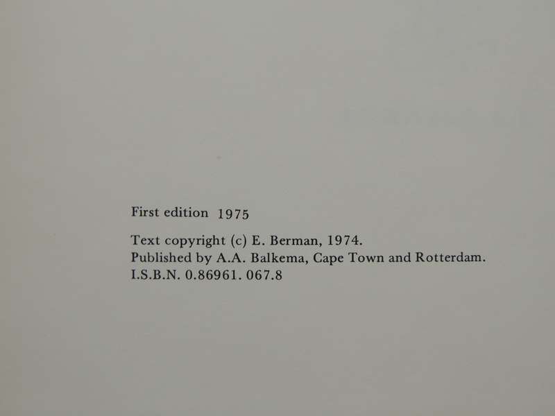 The Story of South African Painting  - Esme Berman   First Edition  1975