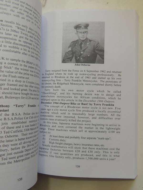 Motoring Memories Of The British South Africa Police - Peter Huson & Barry Woan  SIGNED  2nd Ed.