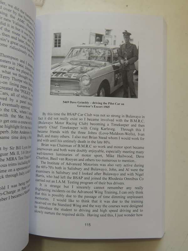 Motoring Memories Of The British South Africa Police - Peter Huson & Barry Woan  SIGNED  2nd Ed.