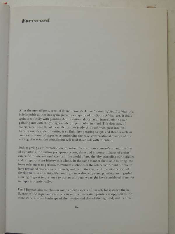 The Story of South African Painting  - Esme Berman   First Edition  1975