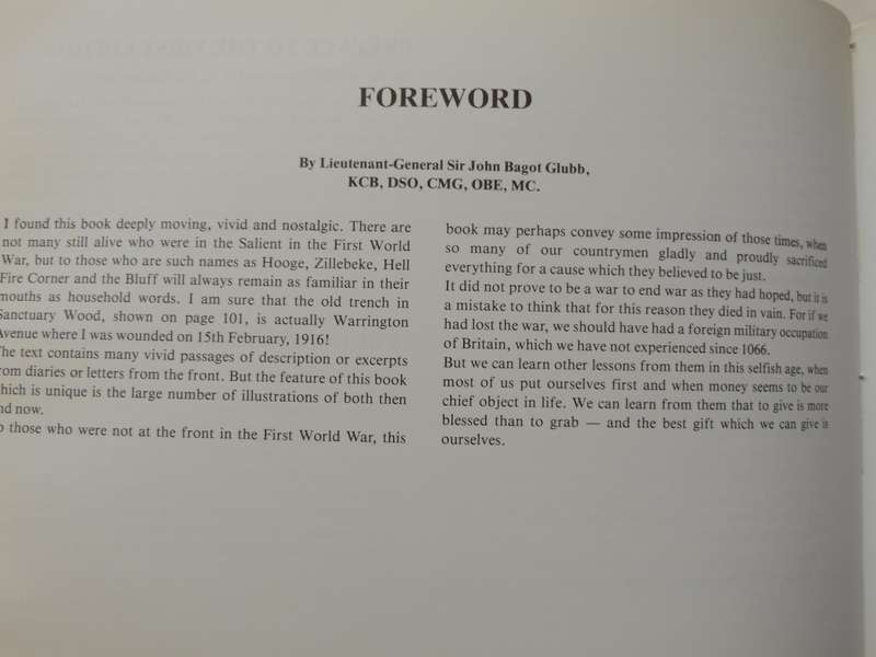 The Ypres Salient: Flanders Then And Now - John Giles   Inscribed