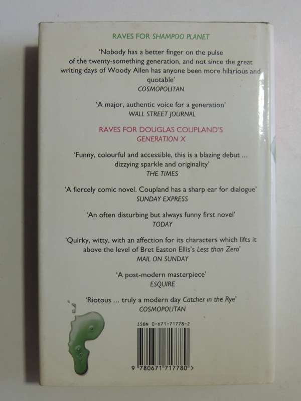 Shampoo Planet - Douglas Coupland  (1st British Edition)