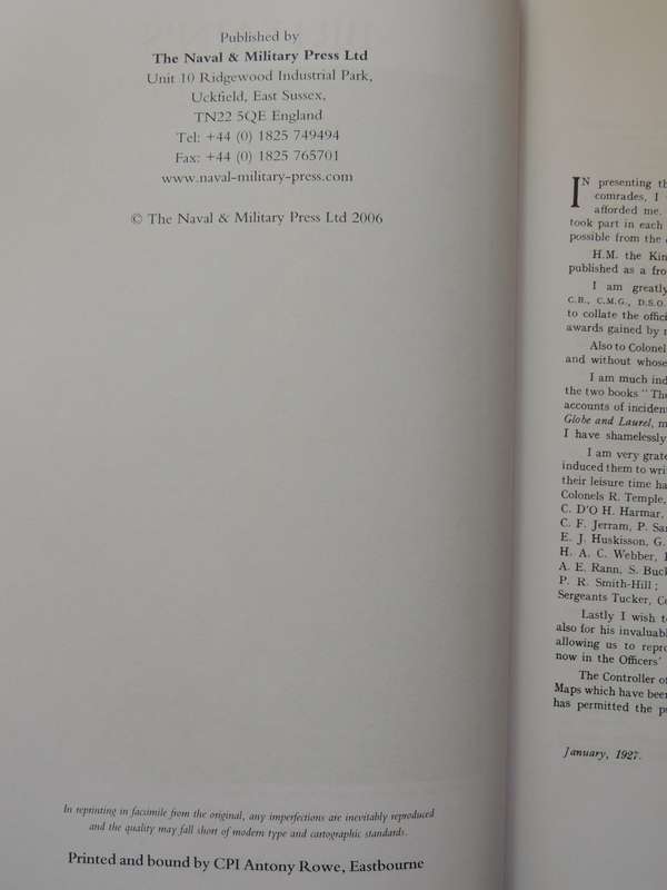 Britain's Sea Soldiers: A Record Of The Royal Marines During The War 1914-..Reproduction  H Blumberg