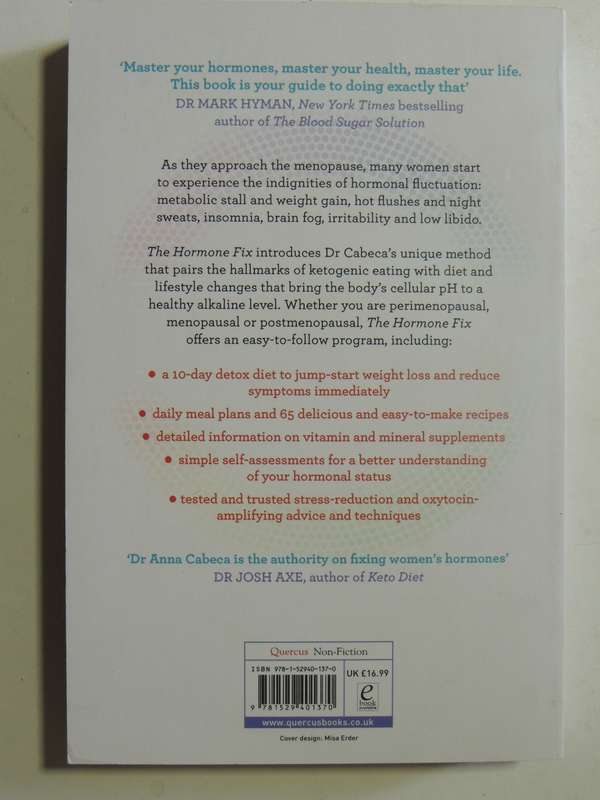 The Hormone Fix: The natural way to balance your hormones, burn fat and alleviate ....- Anna Cabeca