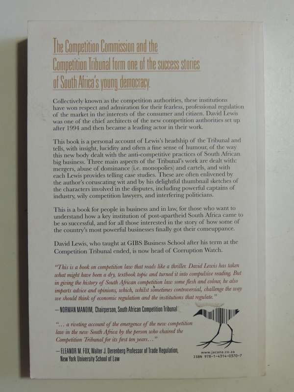 Thieves At The Dinner Table: Enforcing The Competition Act - David Lewis