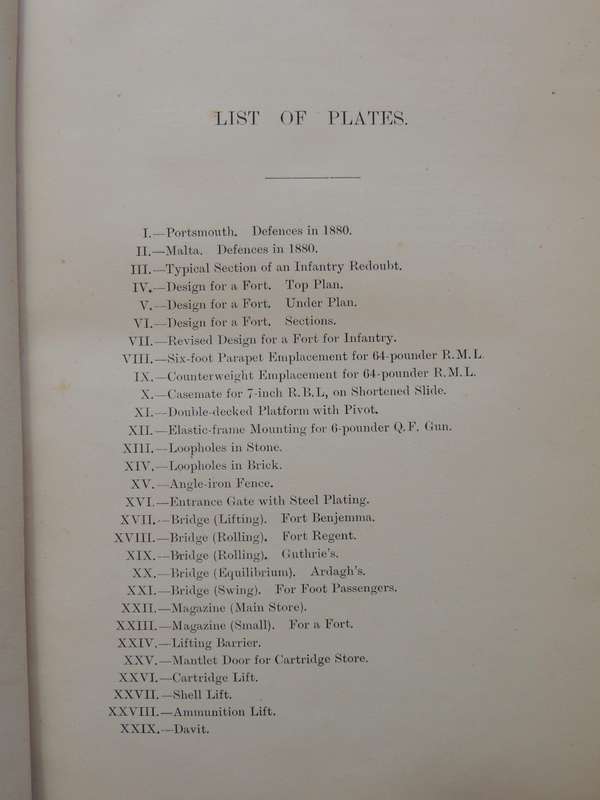 Royal Engineers Institute: Permanent Fortification For English Engineers 1890  JF Lewis RE