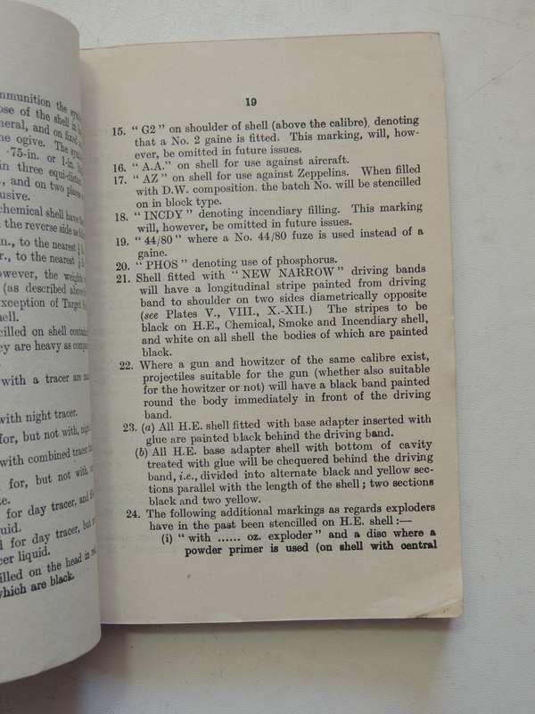Explanatory List Of Service Markings: To Be Found On Ammunition And Ammunition Packages In Use With
