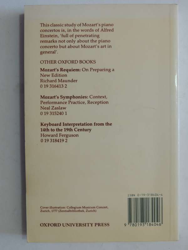 A Companion To Mozart's Piano Concertos - Arthur Hutchings