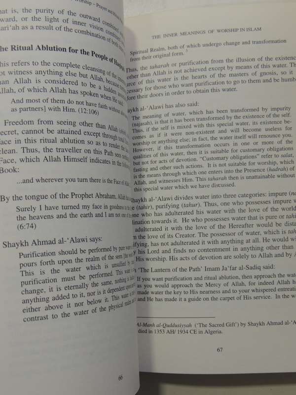 The Inner Meanings Of Worship In Islam: Personal Selection Of Guidance......- Shaykh Fadhlalla Haeri