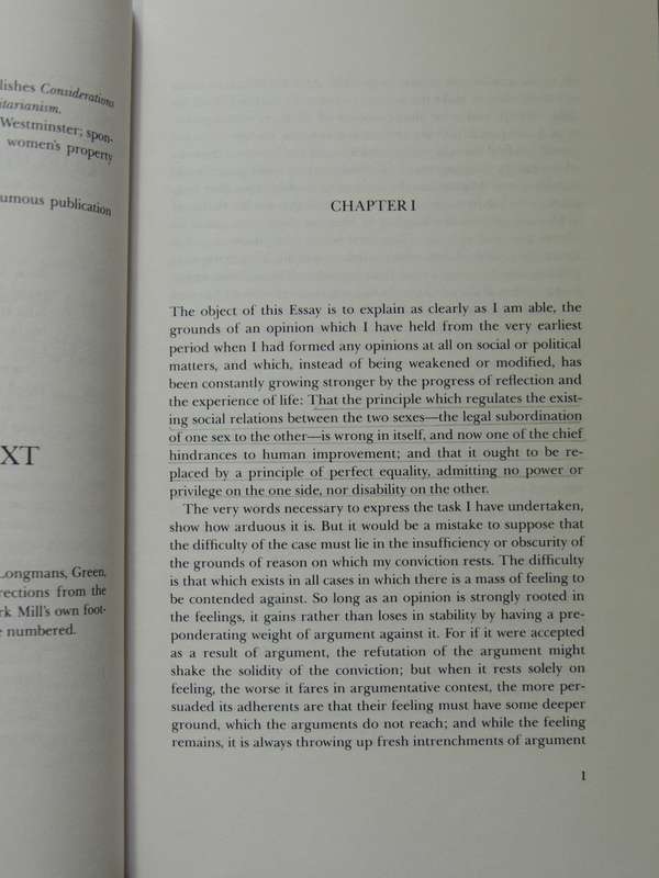 The Subjection Of Women - John Stuart Mill