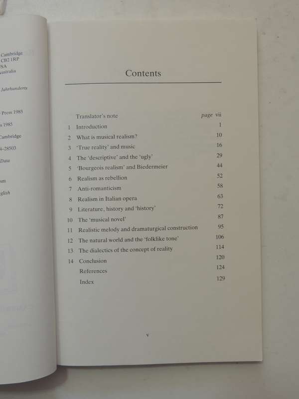 Realism In Nineteenth-Century Music - Carl Dahlhaus