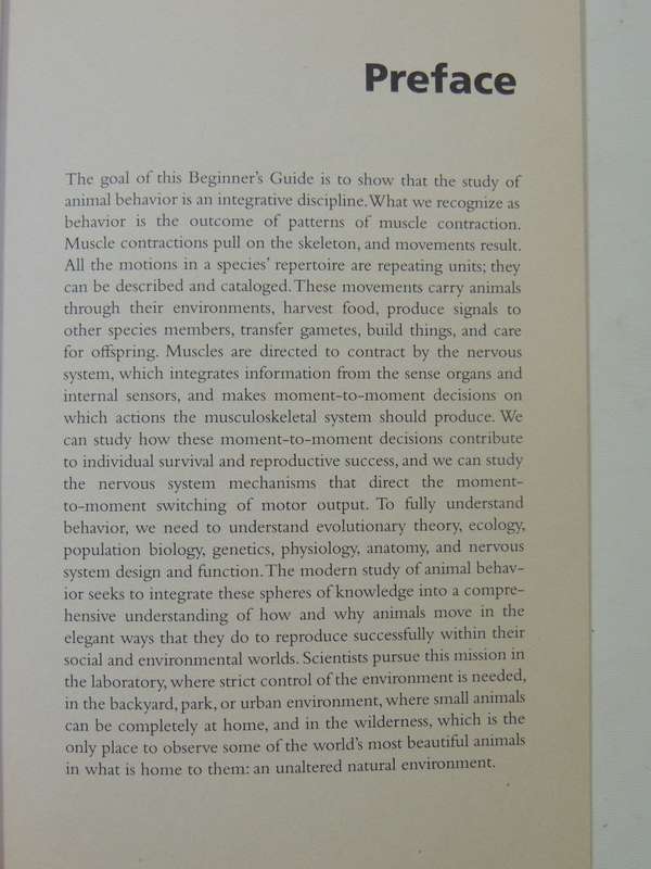Animal Behavior- John Byers
