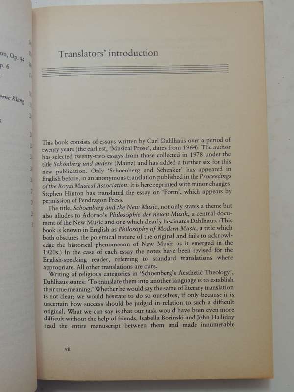 Schoenberg And The New Music - Carl Dahlhaus9780521337830