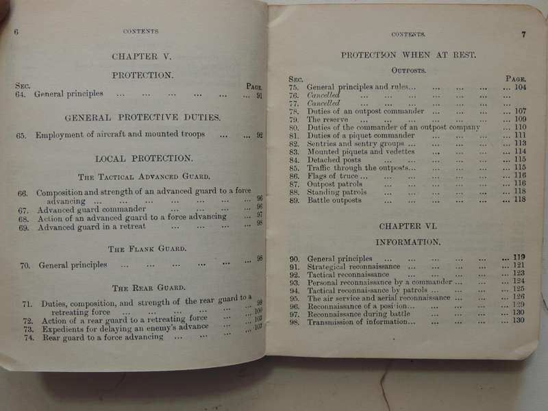 Field Service Regulations Part I Operations 1909 (Reprinted With Amendments 1914)Gen Staff, War Off