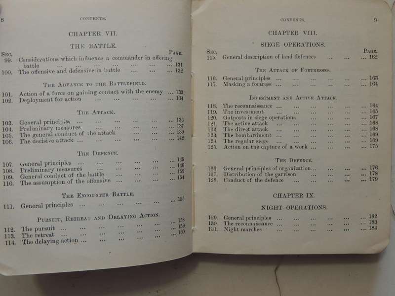 Field Service Regulations Part I Operations 1909 (Reprinted With Amendments 1914)Gen Staff, War Off