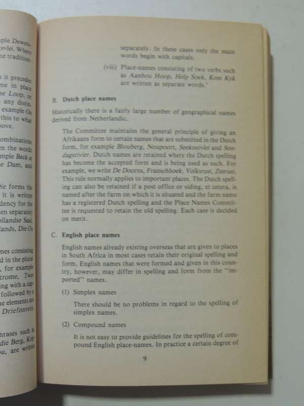 Dictionary Of Southern African Place Names  - P.E. Raper    (1st Edition 1987)