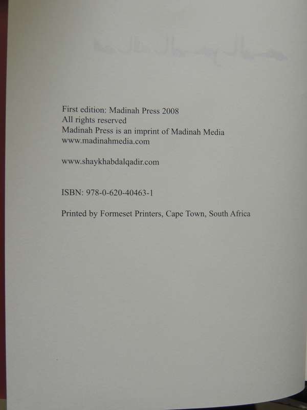 The Book Of 'Amal- Shaykh Dr. Abdalqadir As-Sufi