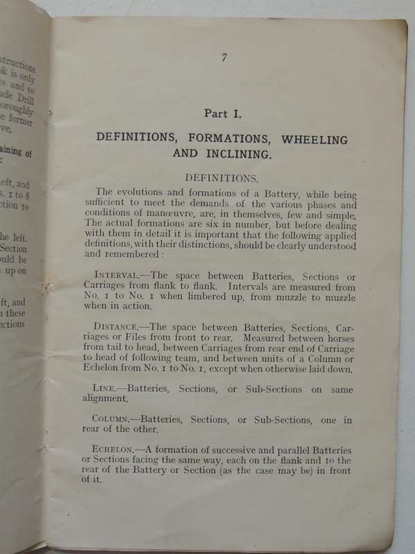 Handbook On Battery Drill For Royal Field Artillery - RC Mason R.F.A. (TF) Revised By A Hunt