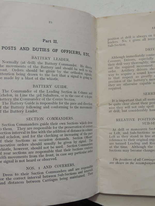 Handbook On Battery Drill For Royal Field Artillery - RC Mason R.F.A. (TF) Revised By A Hunt