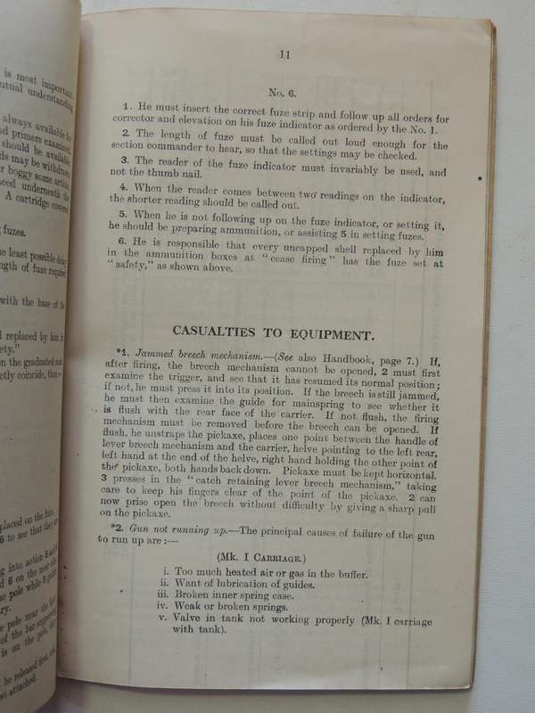18- PR. Q.F. Gun: Gun Drill  - Issued By: The General Staff