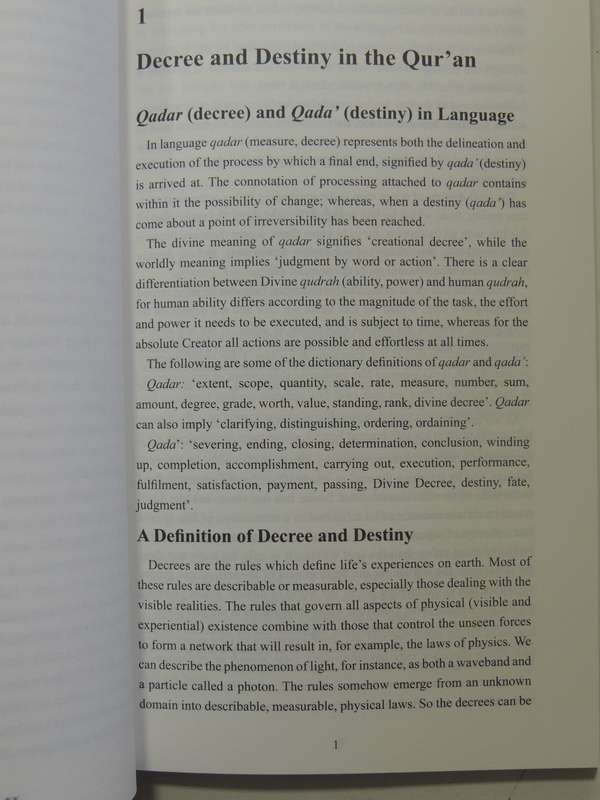 Decree & Destiny: Free Wii & Determinism - Shaykh Fadhlalla Haeri