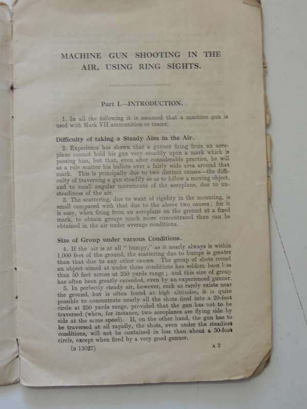 Text Book On Aerial Gunnery 1917 - His Majesty's Stationery Office