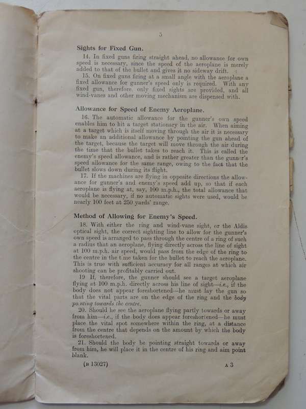 Text Book On Aerial Gunnery 1917 - His Majesty's Stationery Office